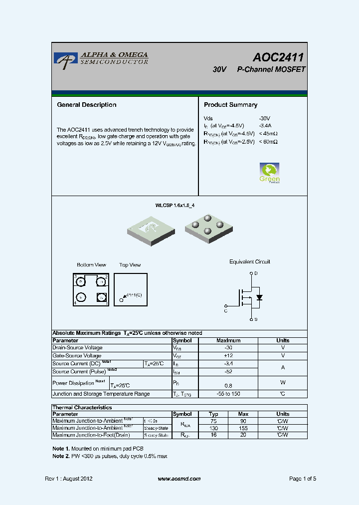 AOC2411_5024012.PDF Datasheet