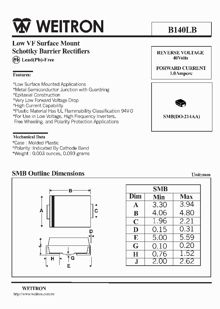 B140LB_5023295.PDF Datasheet