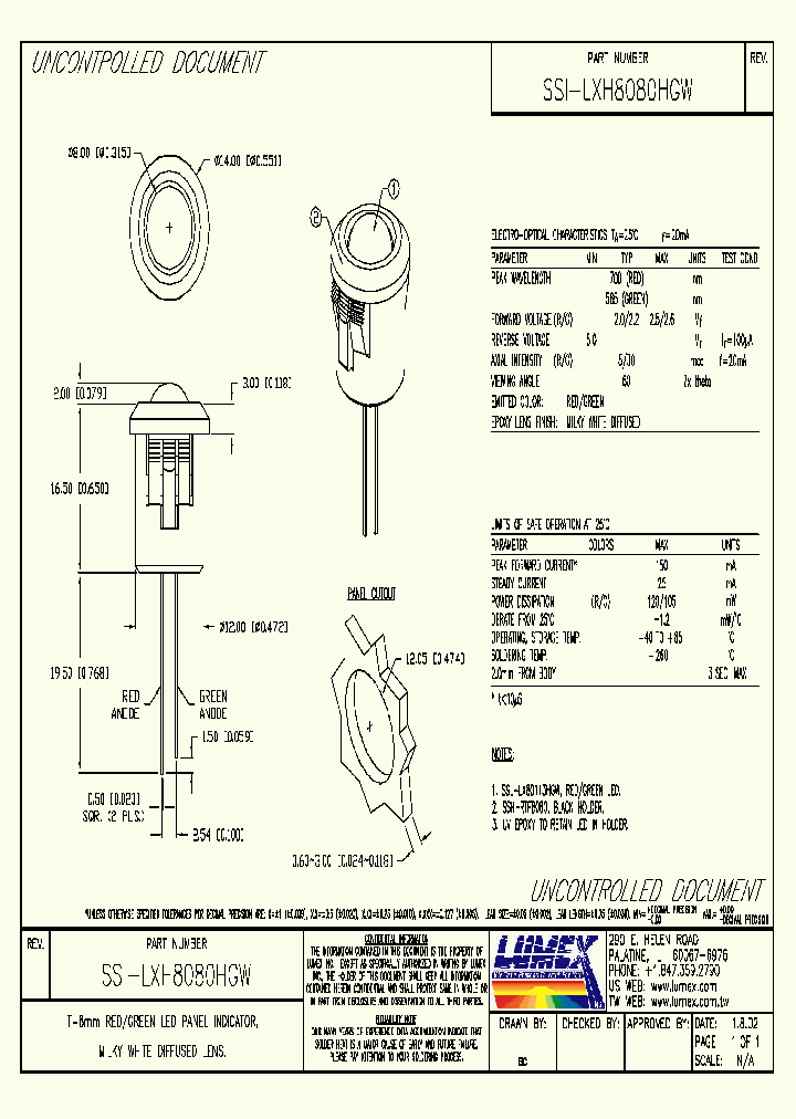 SSI-LXH8080HGW_5030234.PDF Datasheet