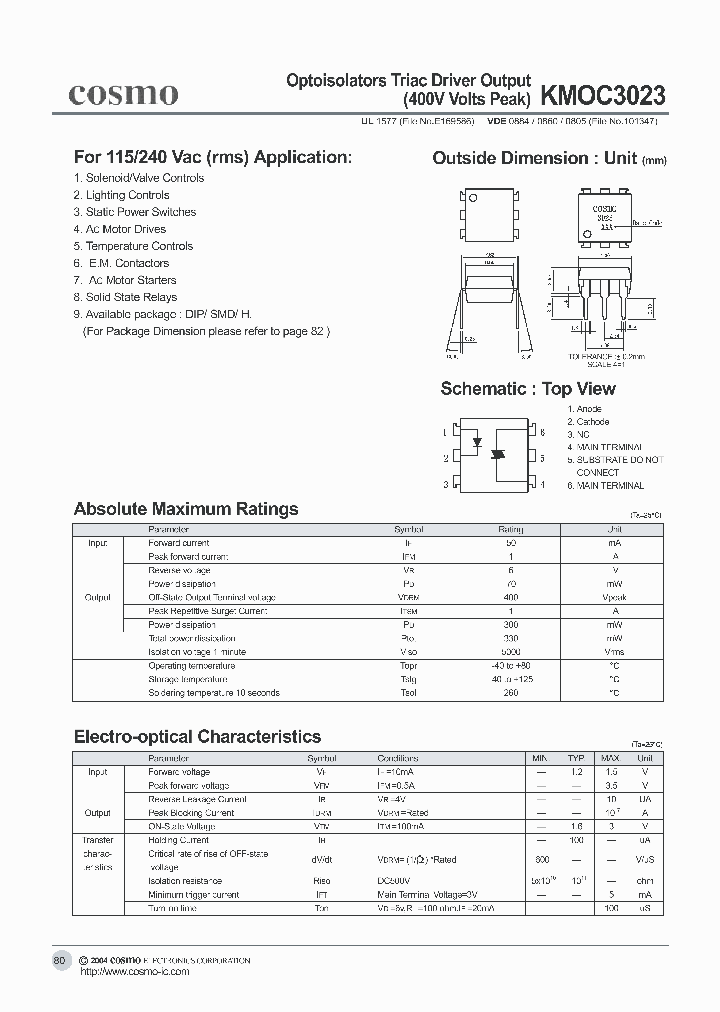 KMOC3023_5031977.PDF Datasheet