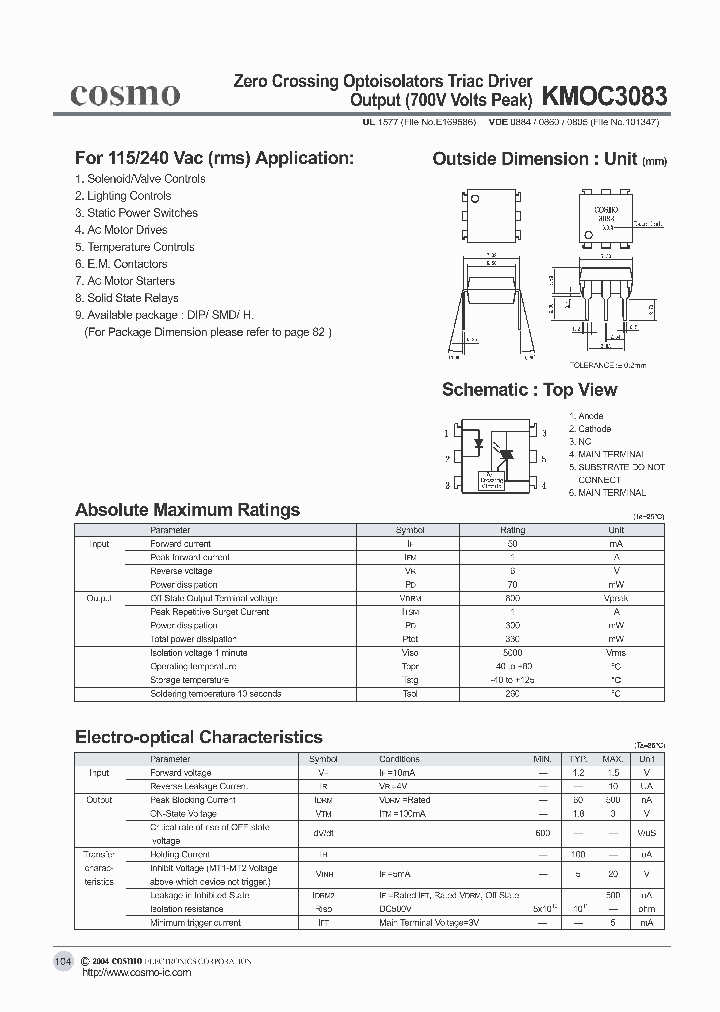 KMOC3083_5031985.PDF Datasheet