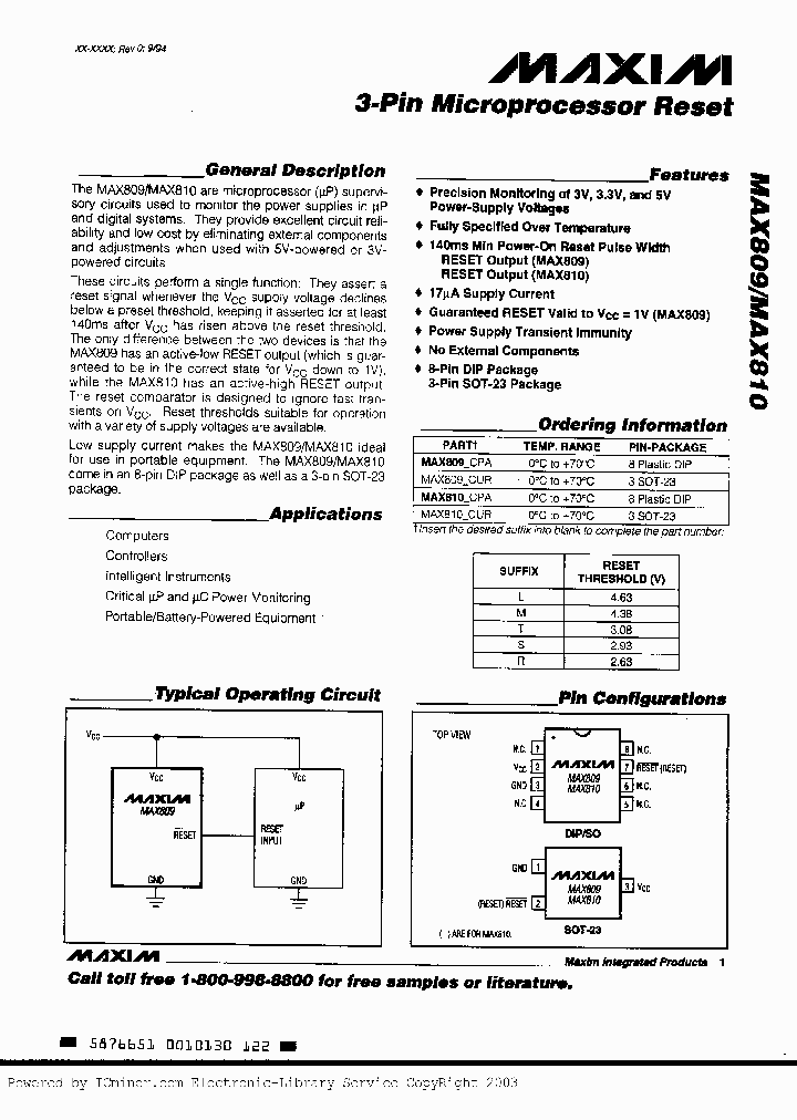 MAX810SCUR_5042411.PDF Datasheet