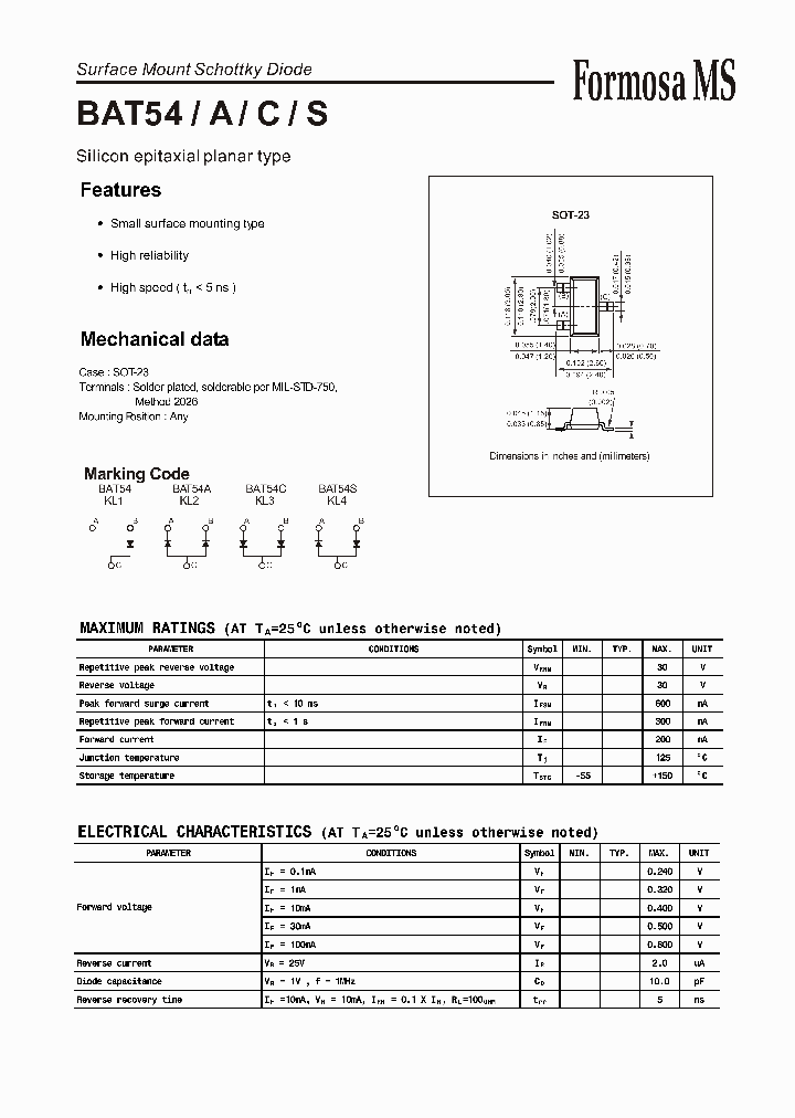 BAT54_5063288.PDF Datasheet