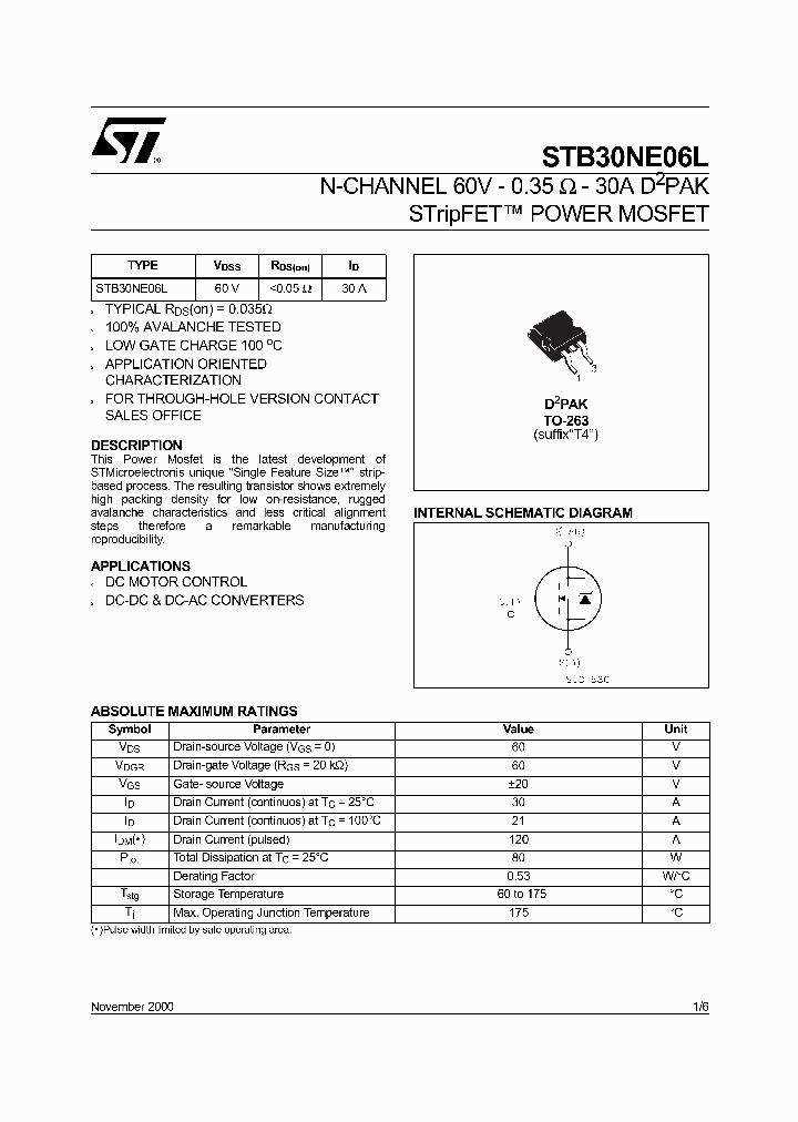 STB30NE06L_5061933.PDF Datasheet