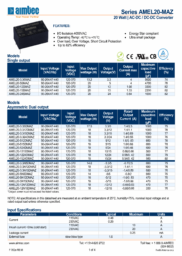AMEL20-3324DMAZ_5060716.PDF Datasheet