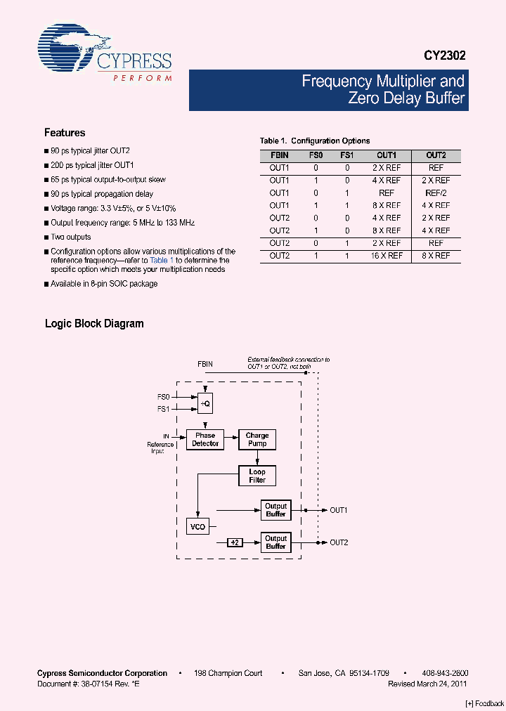 CY2302SXI-1T_5070110.PDF Datasheet