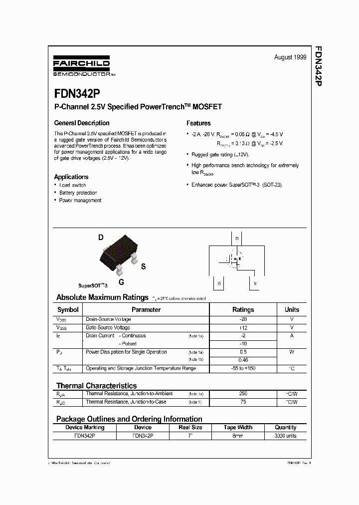 FDN342P_5084468.PDF Datasheet
