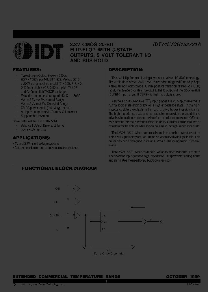 IDT74LVCH162721APA_5096245.PDF Datasheet