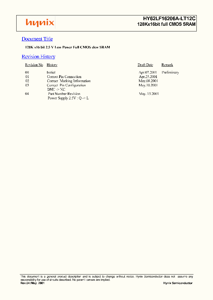 HY62LF16206A_5114066.PDF Datasheet