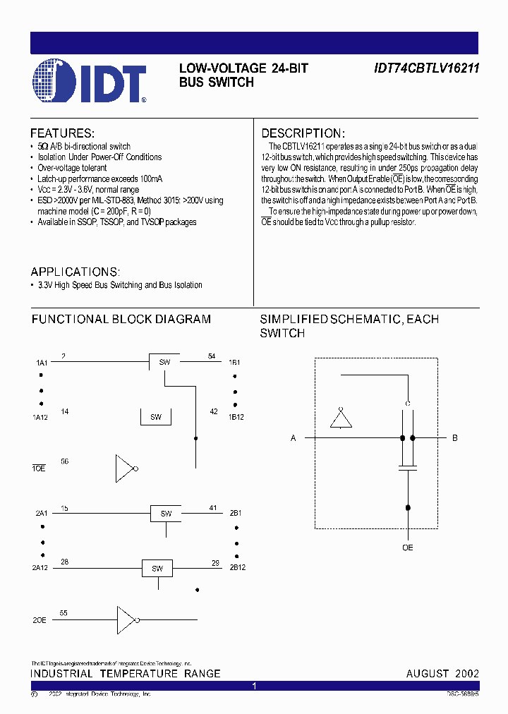 IDT74CBTLV16211PV_5123581.PDF Datasheet