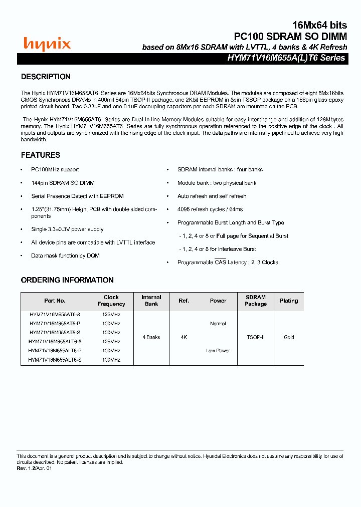 HYM71V16M655ALT6-P_5131248.PDF Datasheet