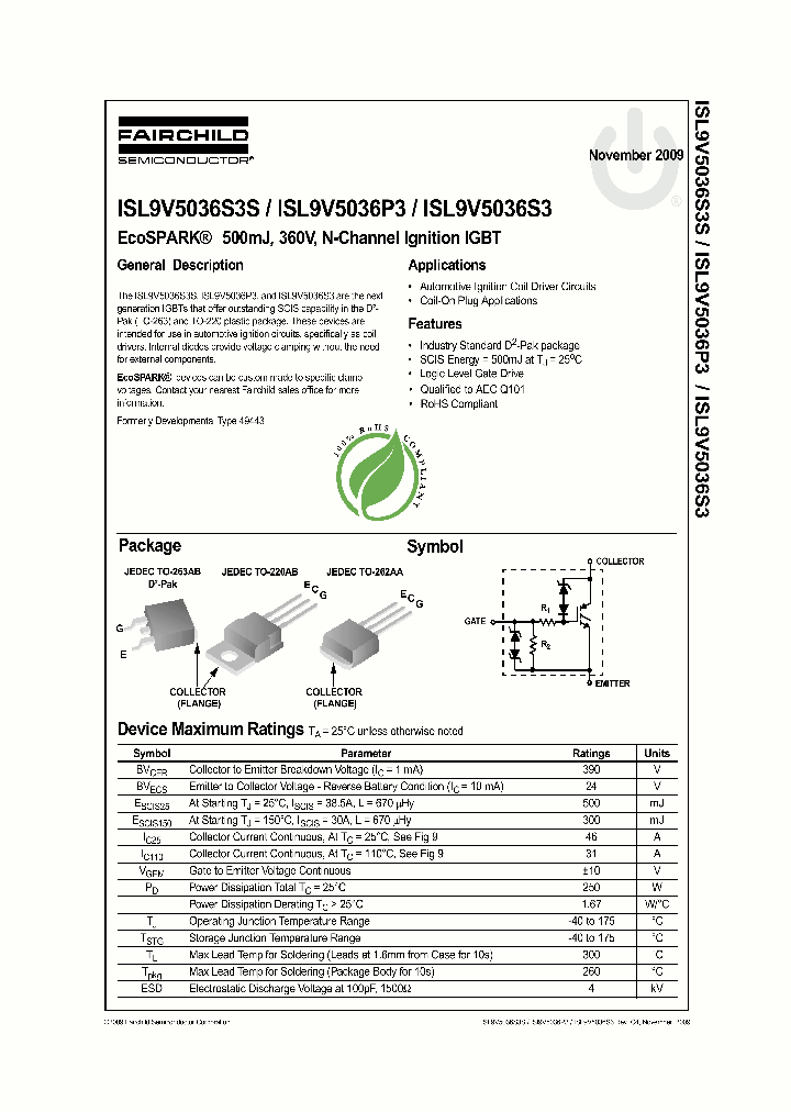 ISL9V5036S3SNL_5130830.PDF Datasheet