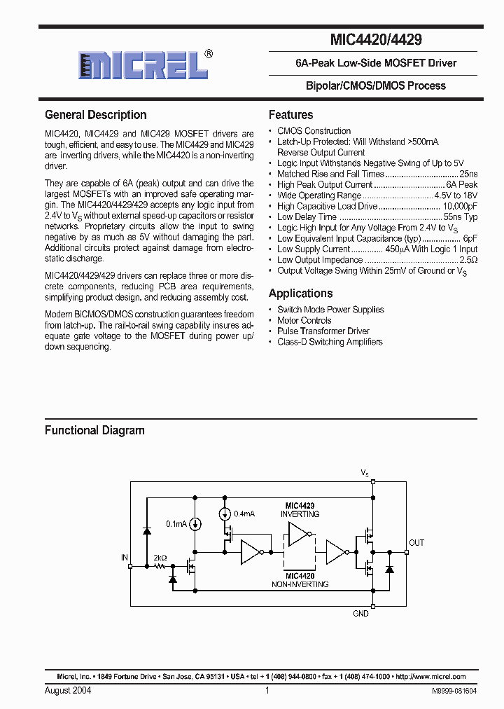 MIC4420_5137633.PDF Datasheet