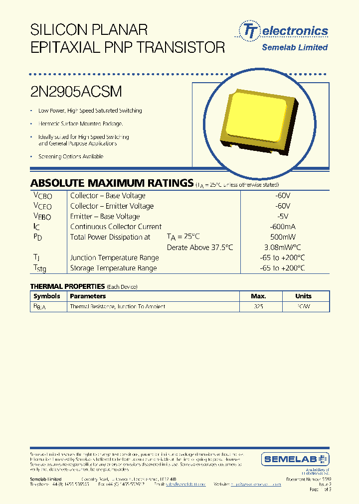 2N2905ACSM_5141700.PDF Datasheet