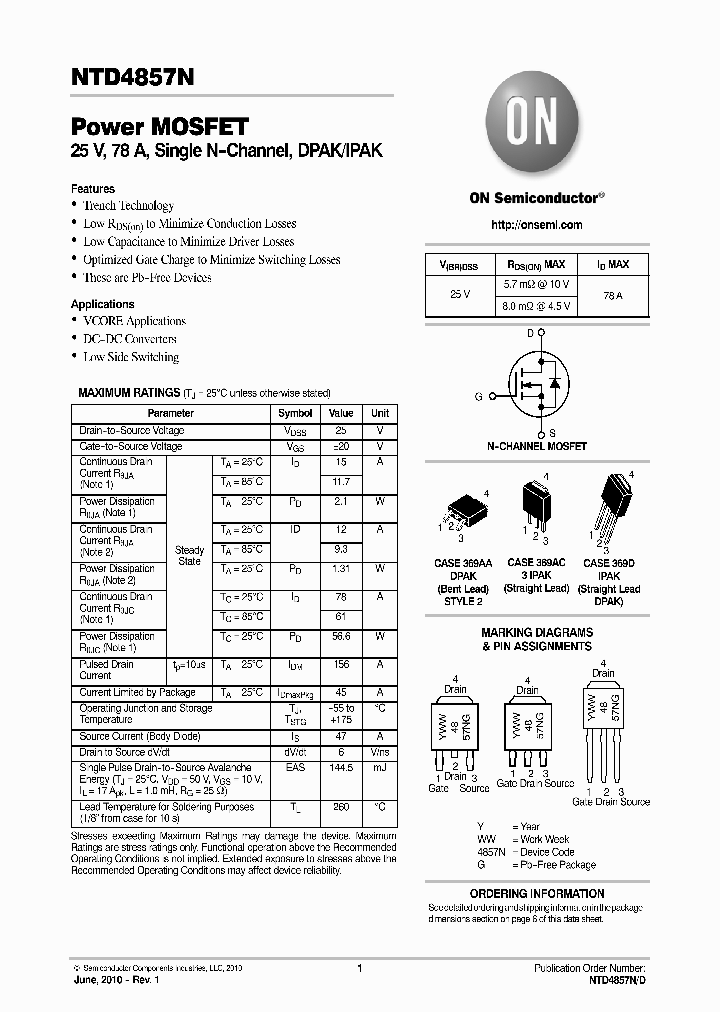 NTD4857N-1G_5162313.PDF Datasheet