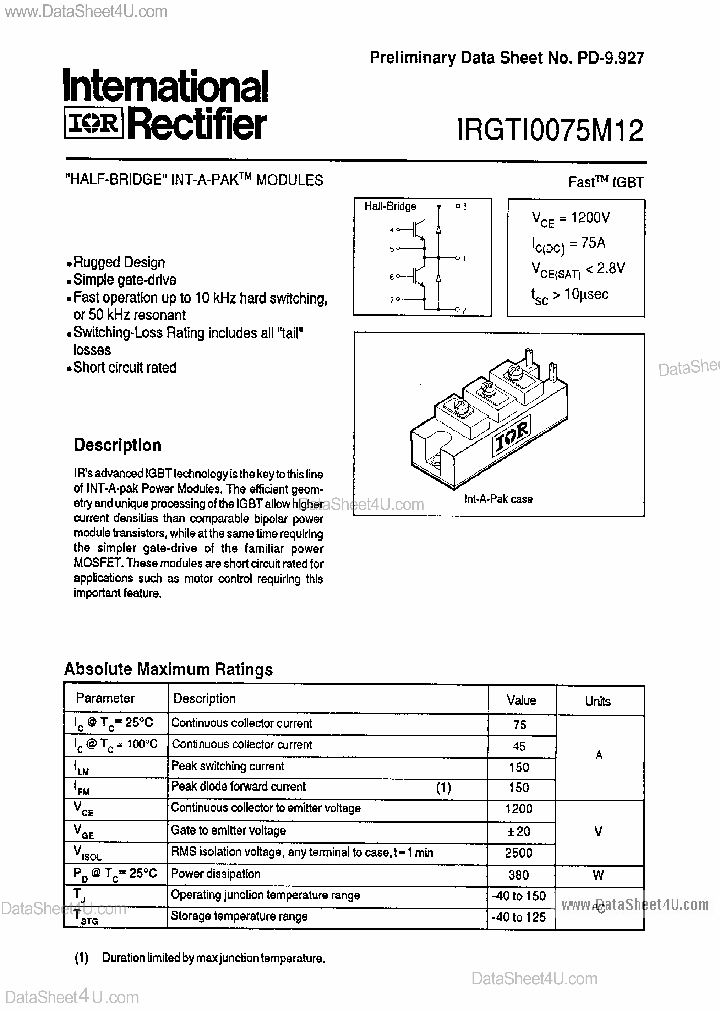 IRGTI0075M12_5185086.PDF Datasheet