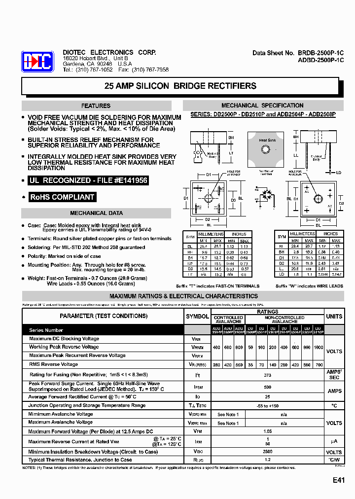 DB2500P_5186690.PDF Datasheet