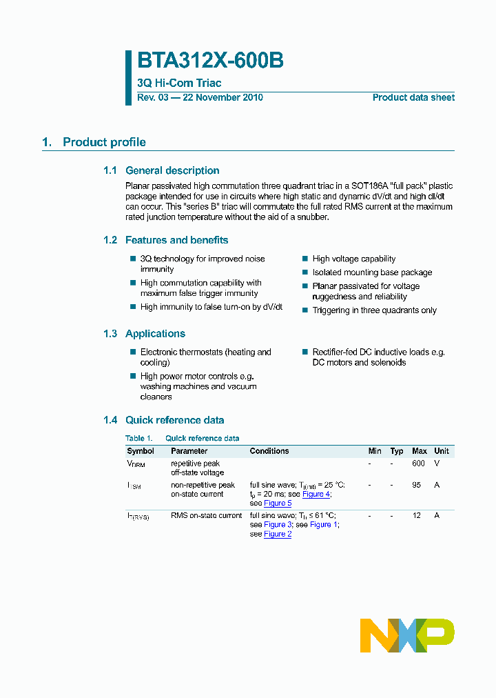 BTA312X-600B_5188164.PDF Datasheet