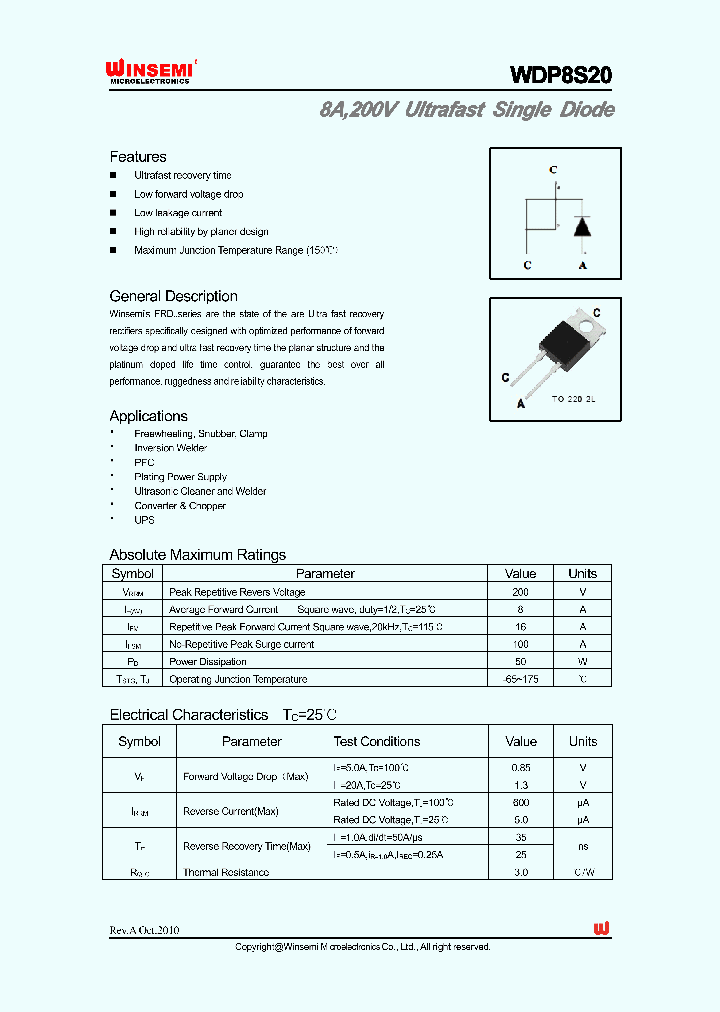 WDP8S20_5190955.PDF Datasheet