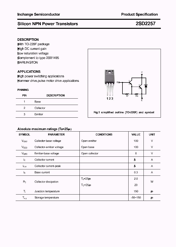 2SD2257_5207877.PDF Datasheet