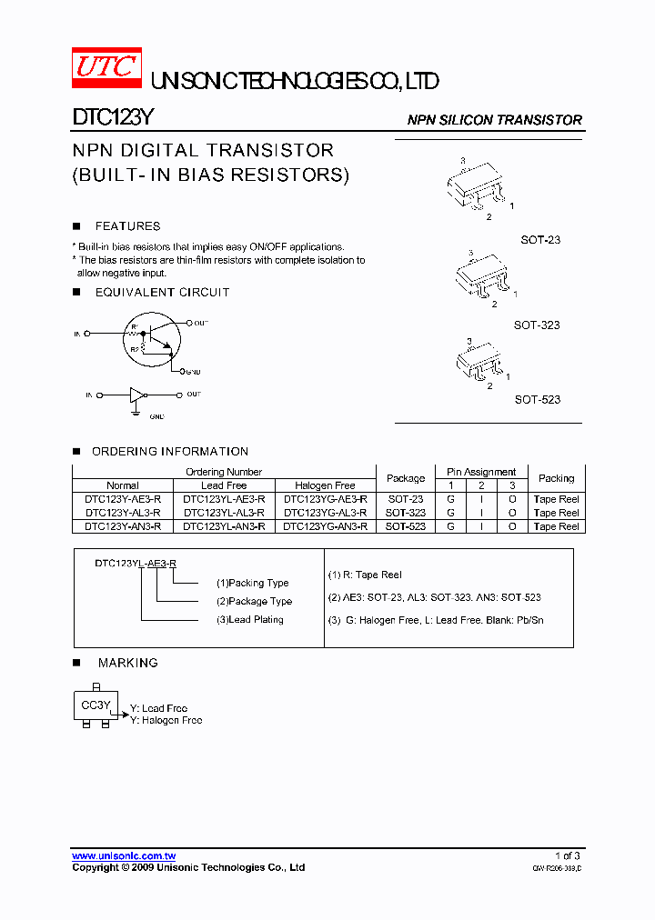 DTC123YL-AL3-R_5206288.PDF Datasheet