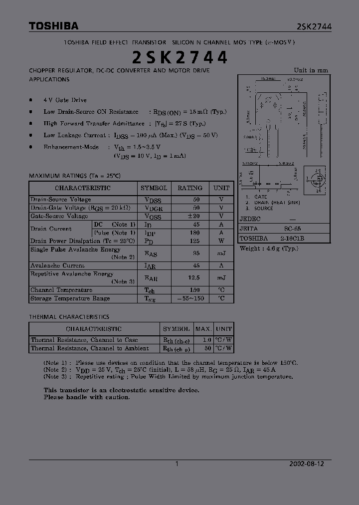 2SK2744_5206435.PDF Datasheet