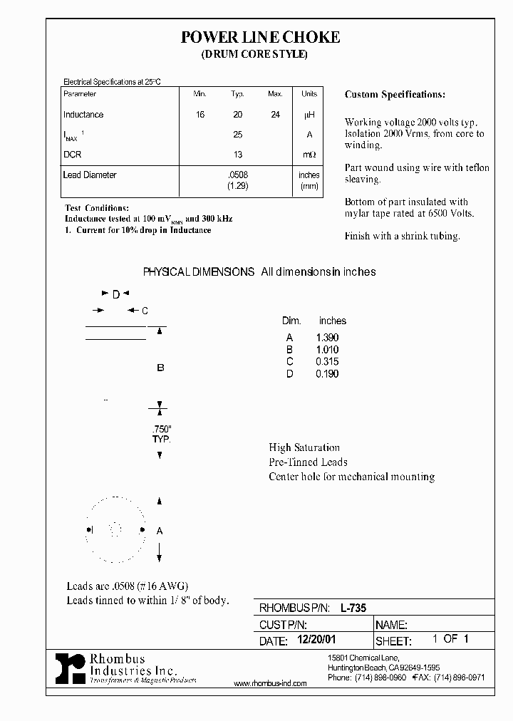 L-735_5211685.PDF Datasheet
