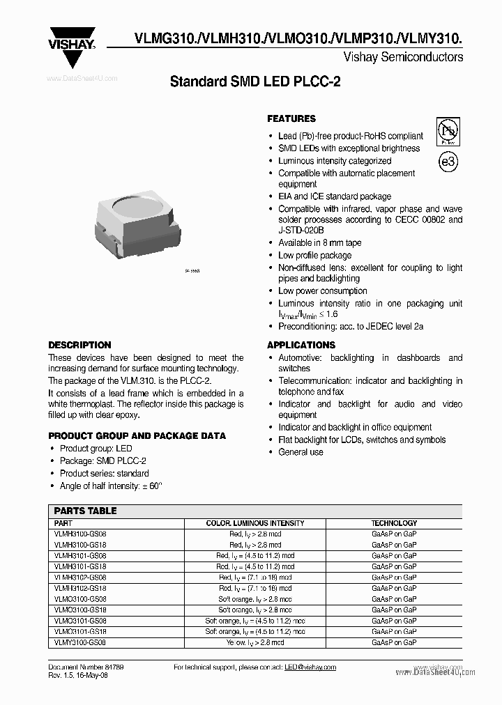 VLMP310_5212518.PDF Datasheet