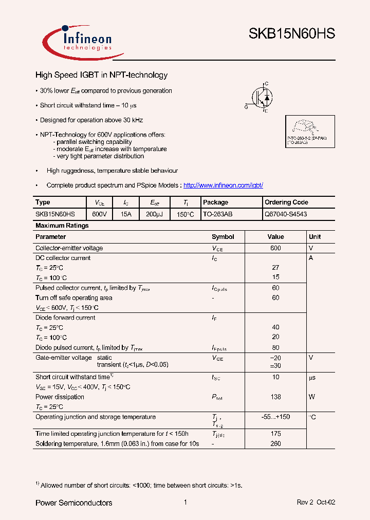 SKB15N60HS_5233046.PDF Datasheet