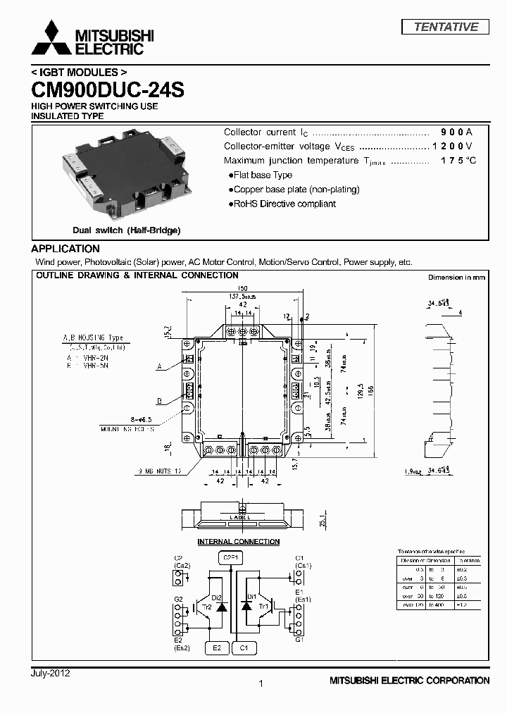 CM900DUC-24S_5250401.PDF Datasheet