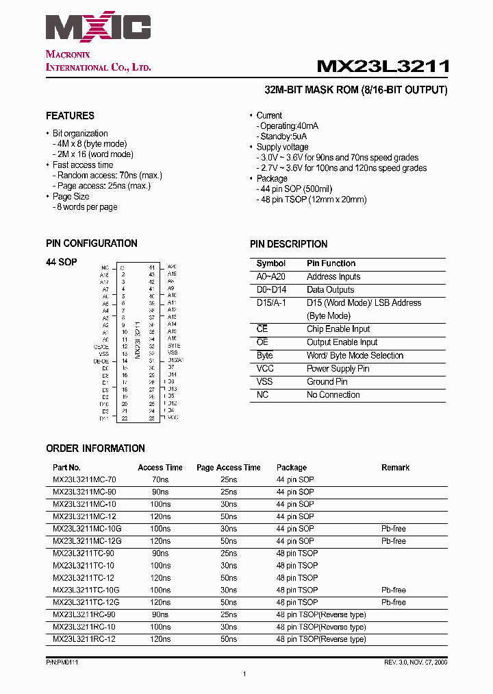MX23L3211TC-90_5259629.PDF Datasheet