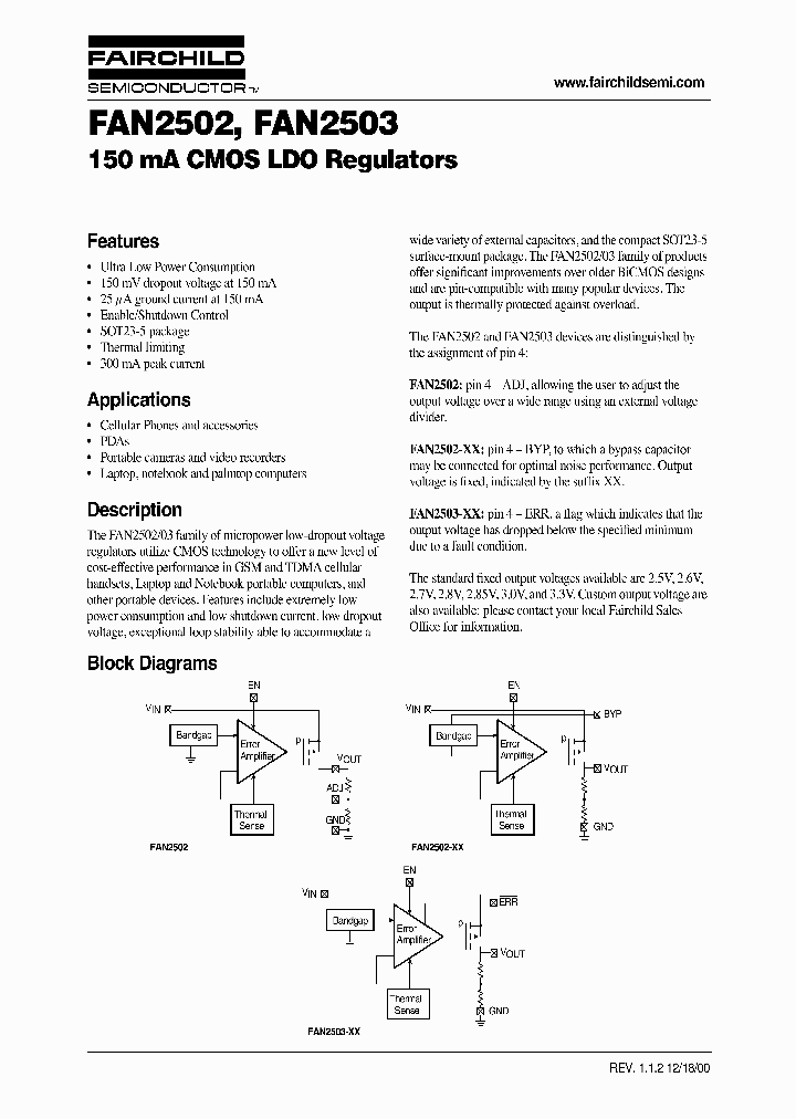 FAN2502S26_5272947.PDF Datasheet