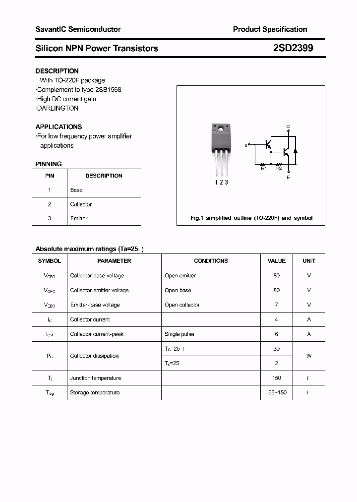 2SD2399_5274058.PDF Datasheet