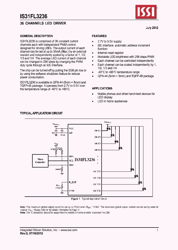 IS31FL3236_5303317.PDF Datasheet