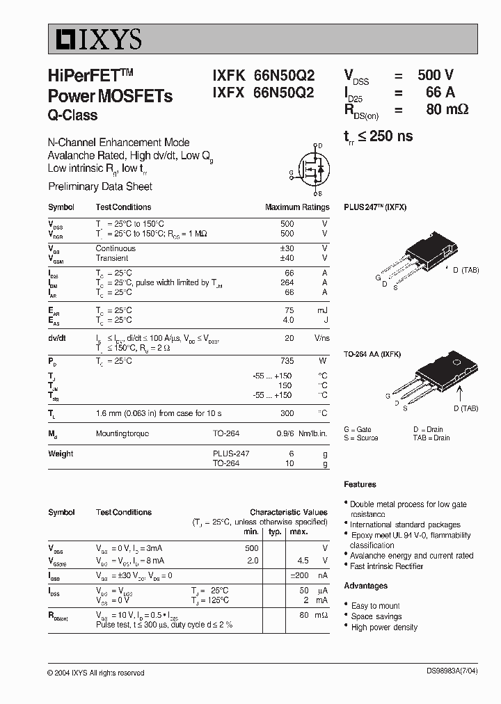 IXFX66N50Q2_5309843.PDF Datasheet