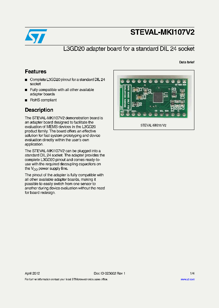 STEVAL-MKI107V2_5322071.PDF Datasheet