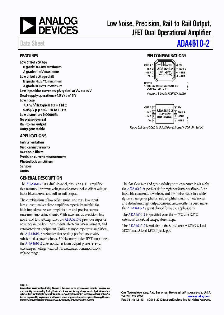 ADA4610-2ACPZ-R7_5330023.PDF Datasheet