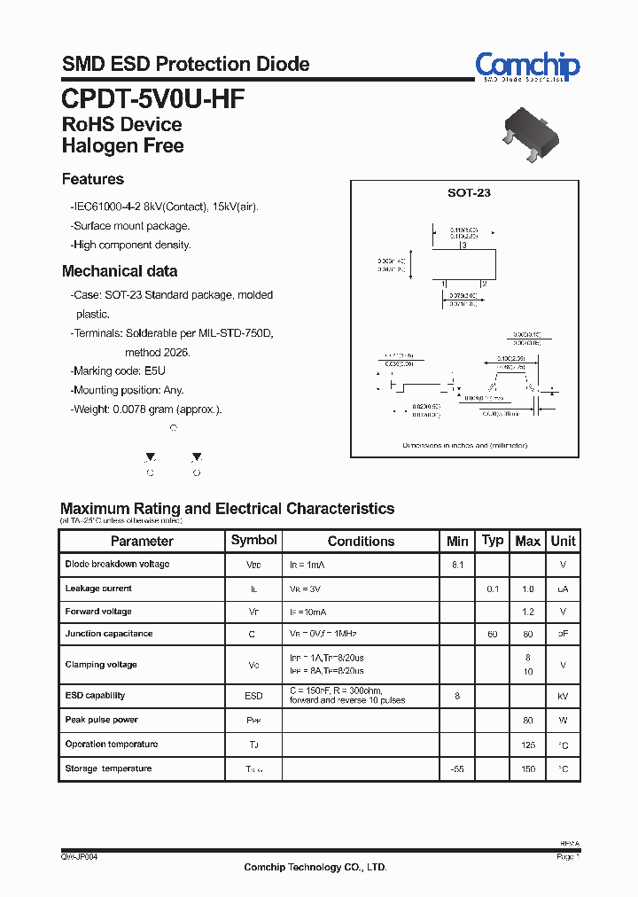 CPDT-5V0U-HF_5326252.PDF Datasheet