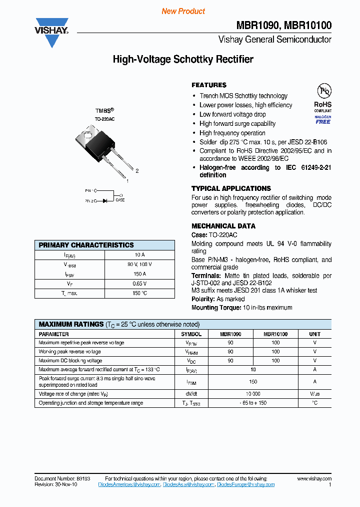 MBR10100-M34W_5351085.PDF Datasheet