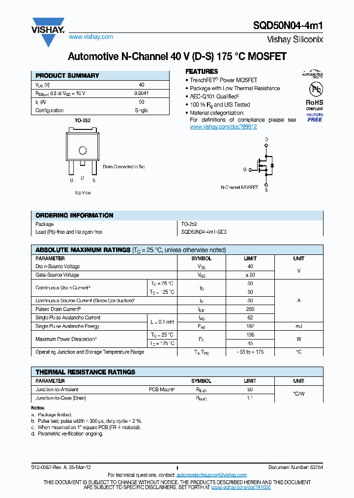 SQD50N04-4M1_5360618.PDF Datasheet