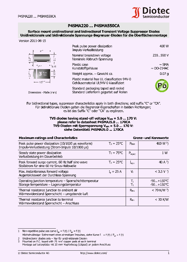 P4SMA300_5363694.PDF Datasheet