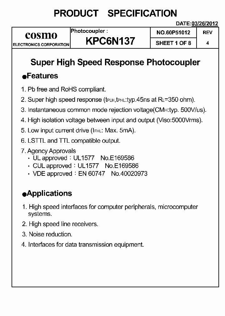 KPC6N137_5364517.PDF Datasheet