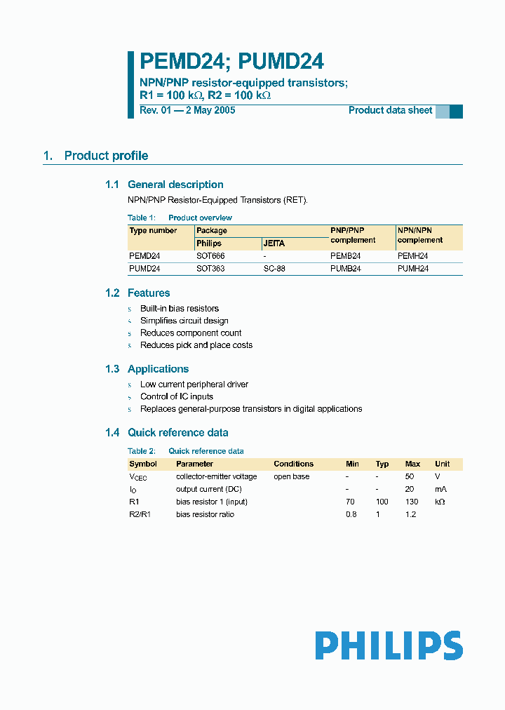 PUMD24_5371884.PDF Datasheet