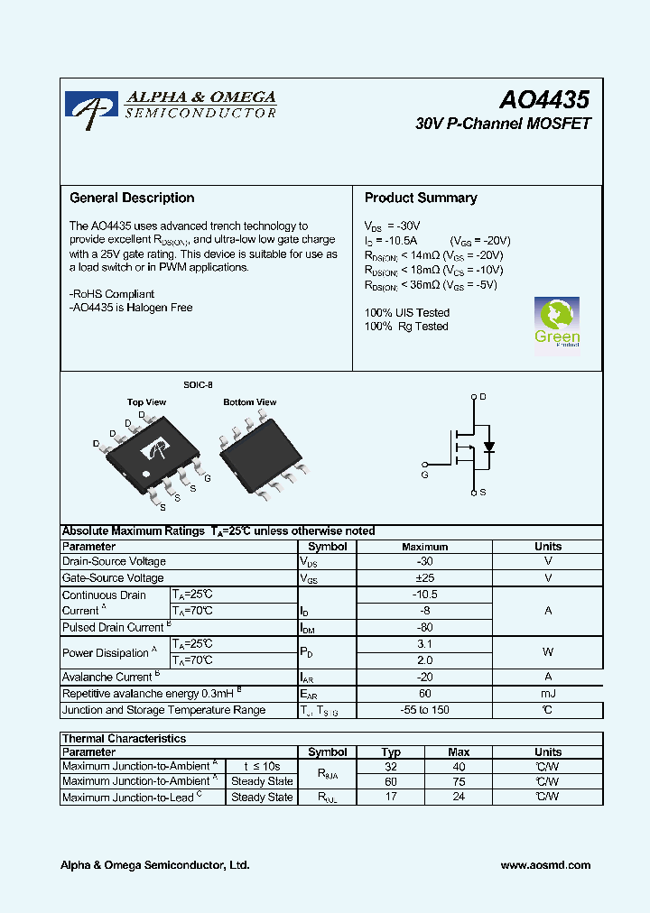 AO4435_5372054.PDF Datasheet