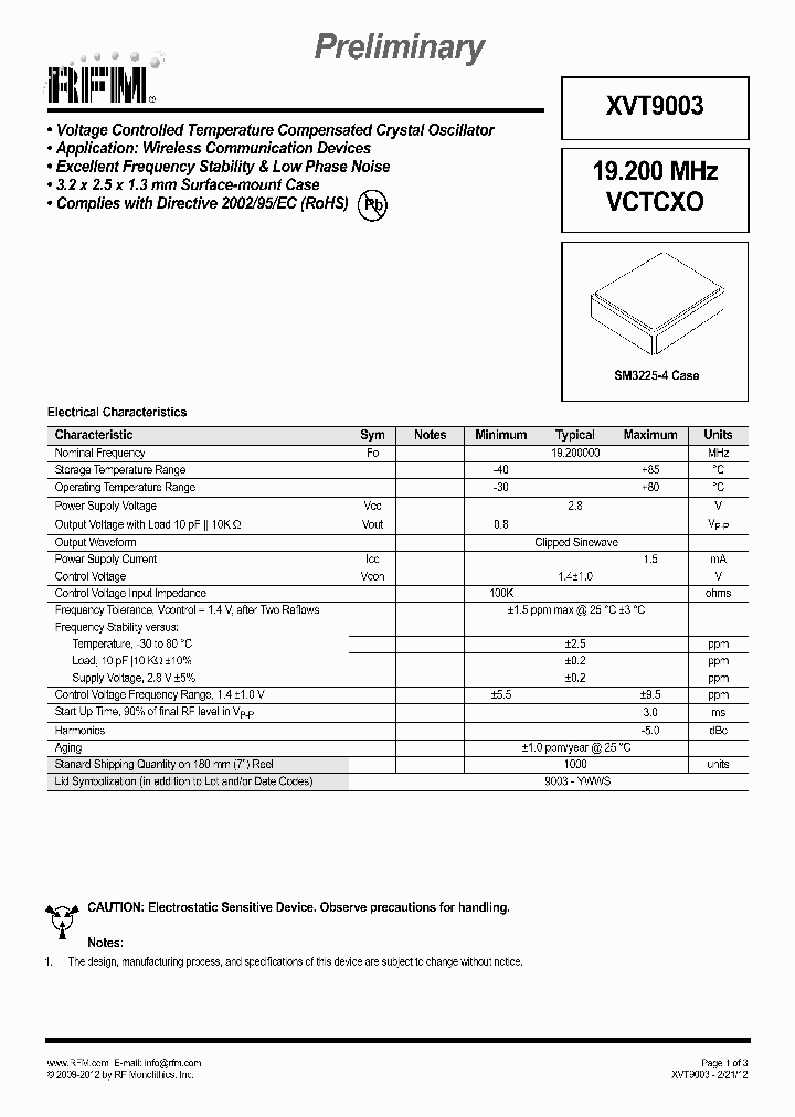 XVT9003_5383325.PDF Datasheet