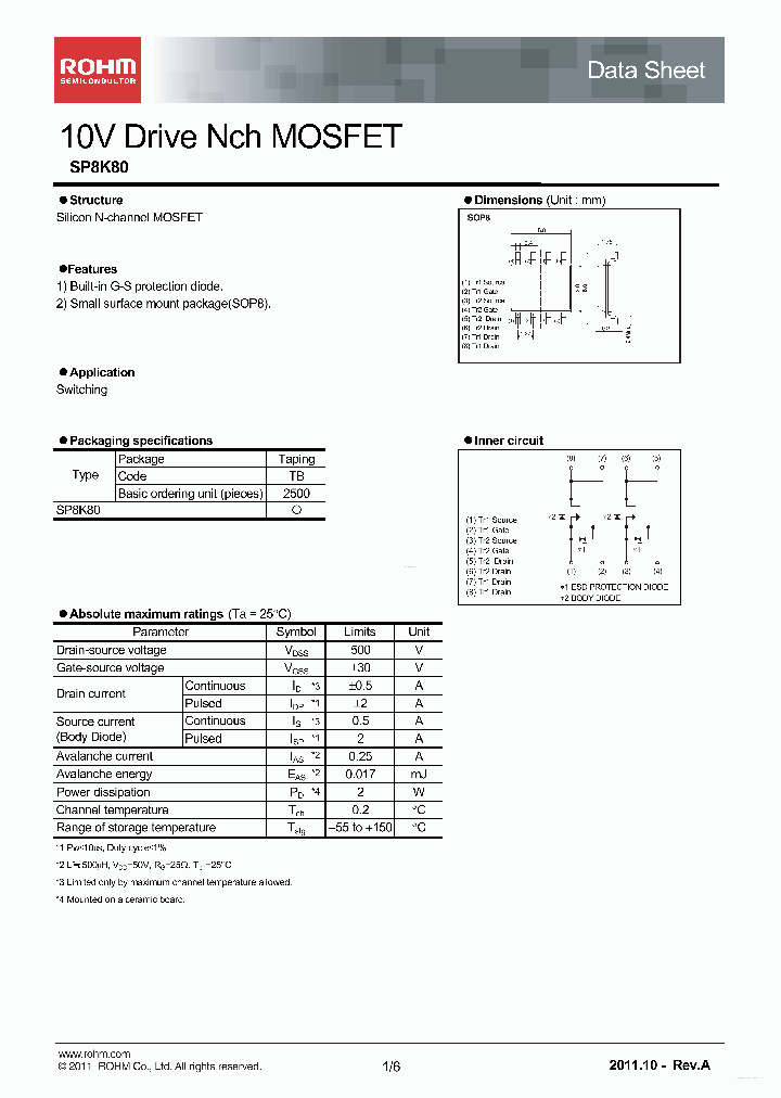 SP8K80_5390831.PDF Datasheet