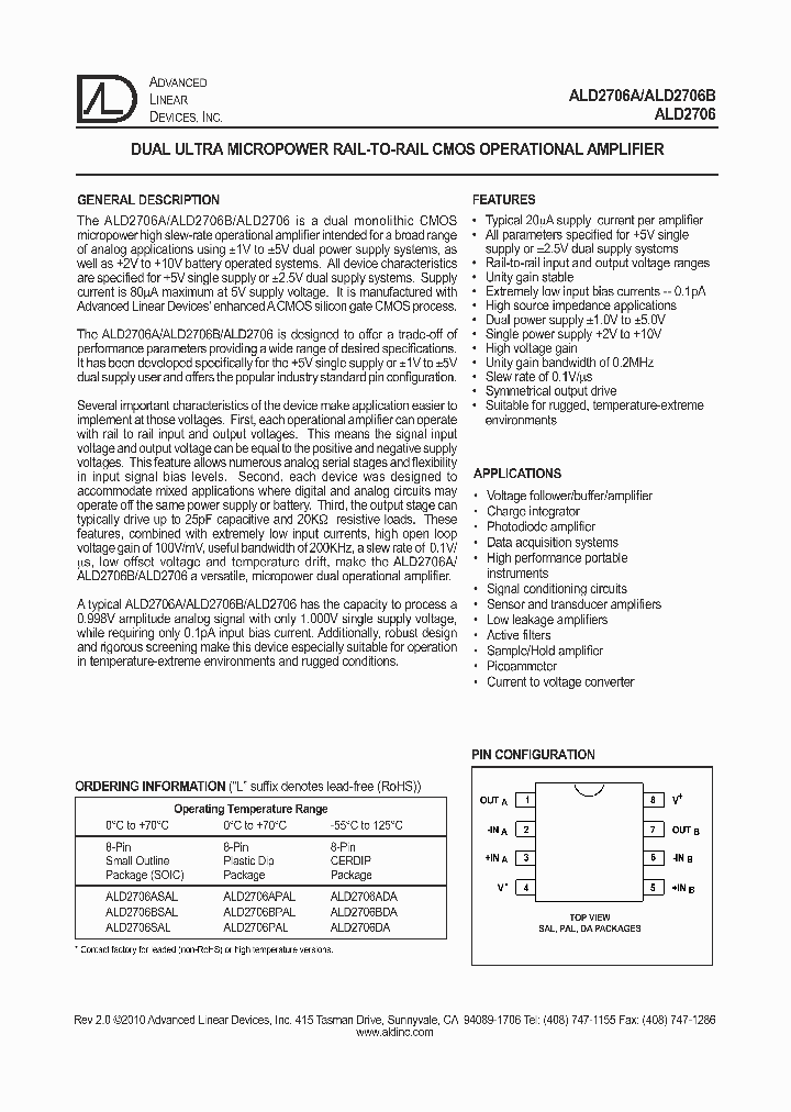 ALD2706BDA_5391228.PDF Datasheet