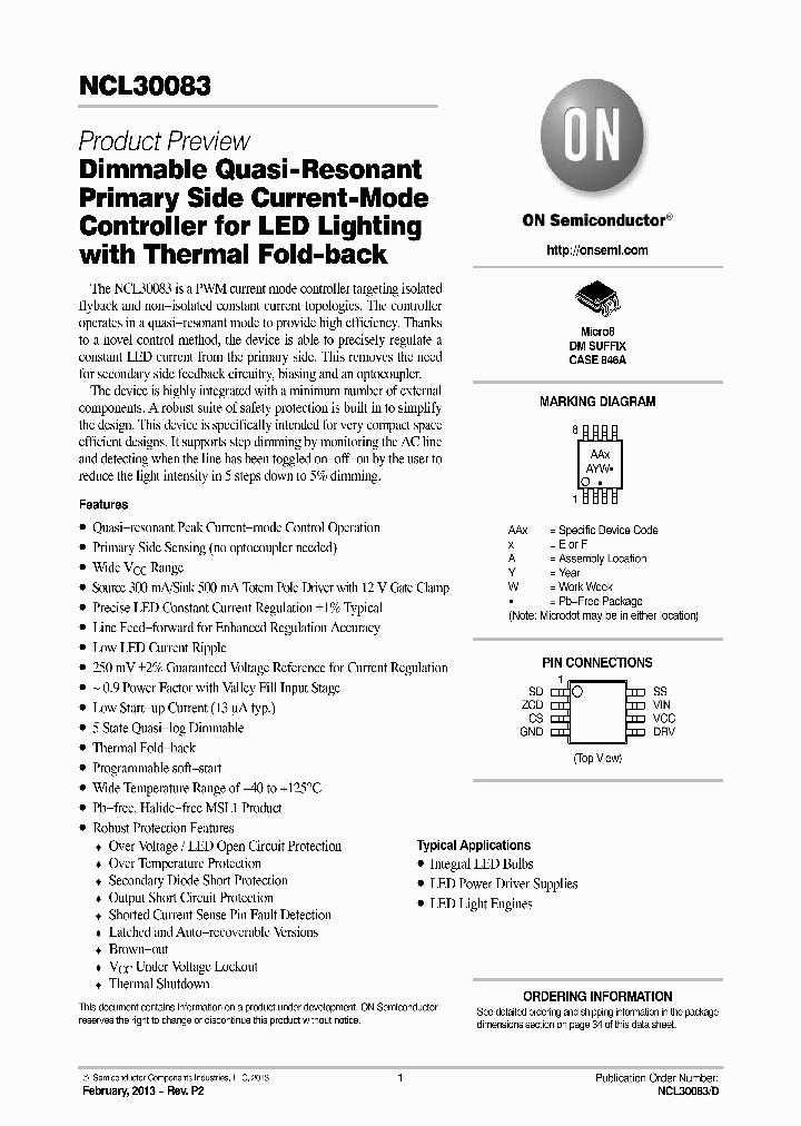 NCL30083_5391419.PDF Datasheet