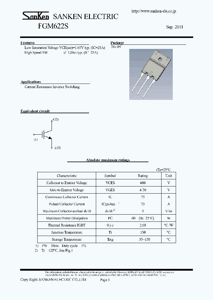 FGM622S_5402859.PDF Datasheet