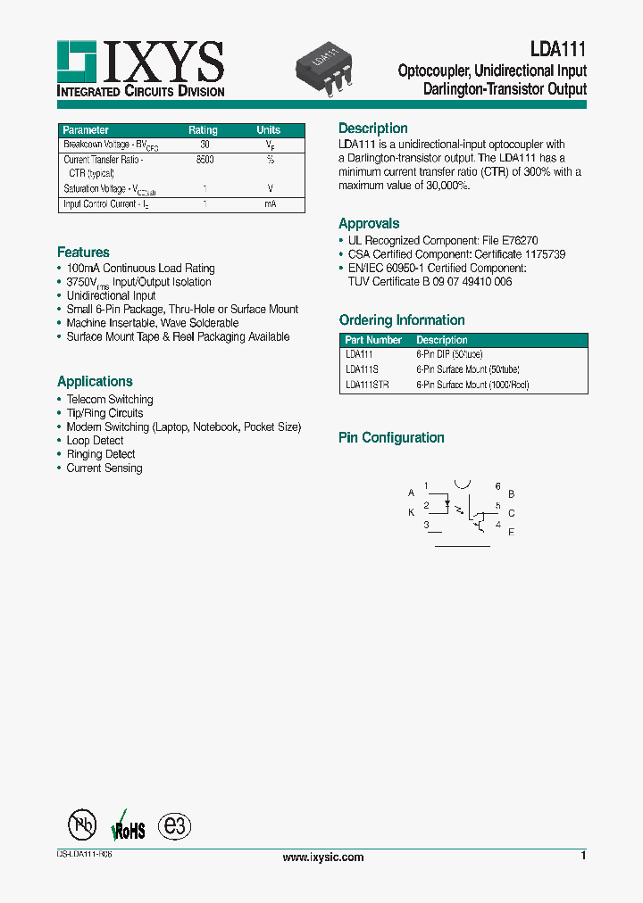 LDA111S_5405944.PDF Datasheet